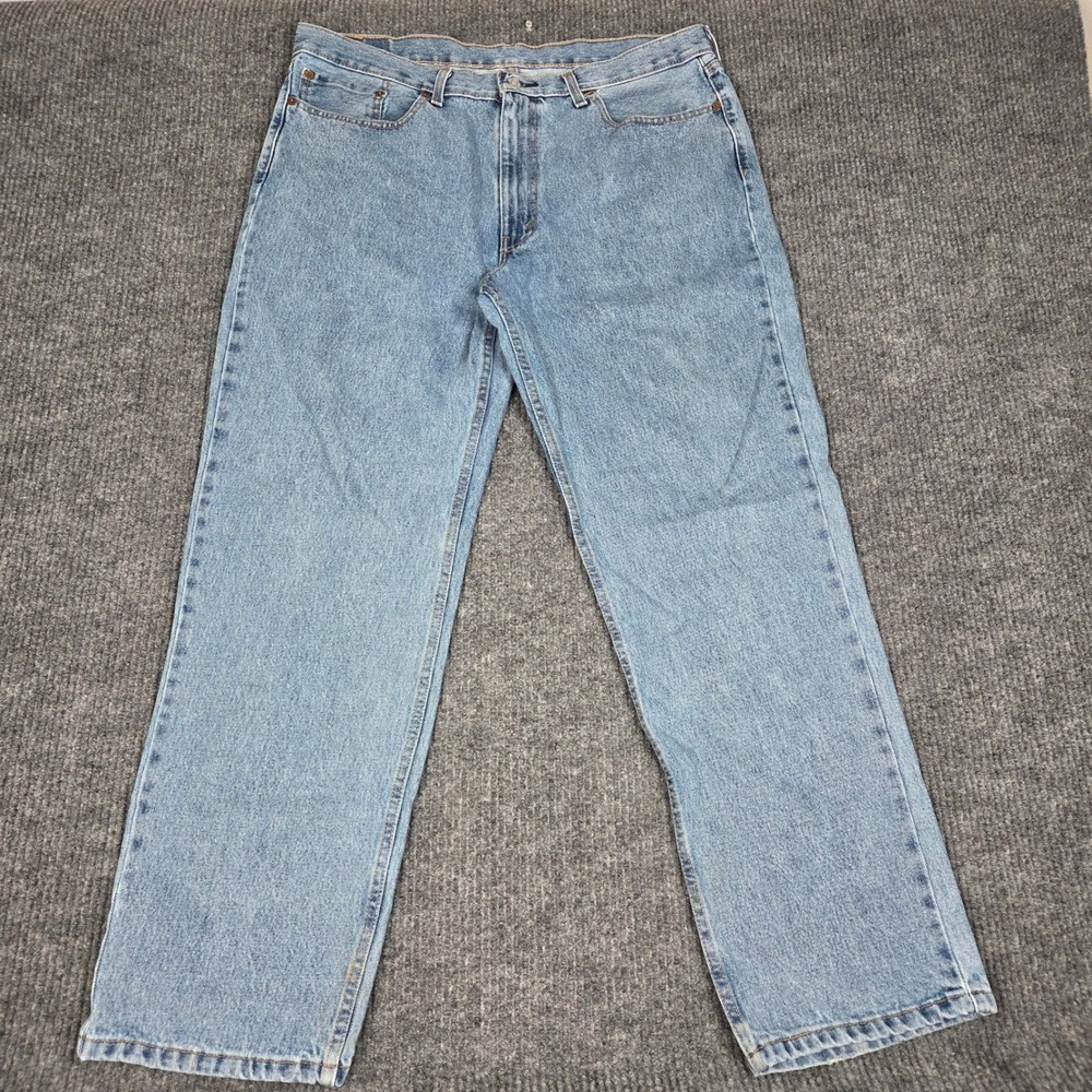 Levis 550 Relaxed Fit Tapered Leg Light Wash Denim Jeans Mens 38x32 00550-4834